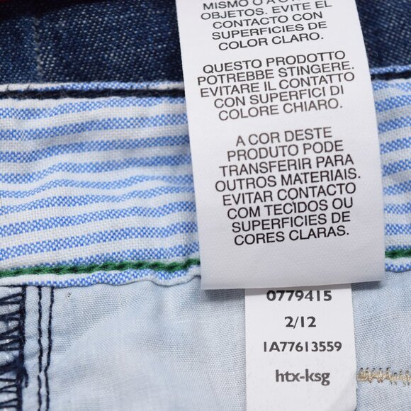 Tommy Hilfiger Denim Skirt Women 12 Blue Preppy Twee Cotton Nautical Retro Casua - Picture 11 of 12